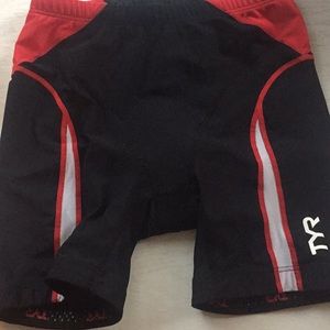 Tyr triathlon shorts and top